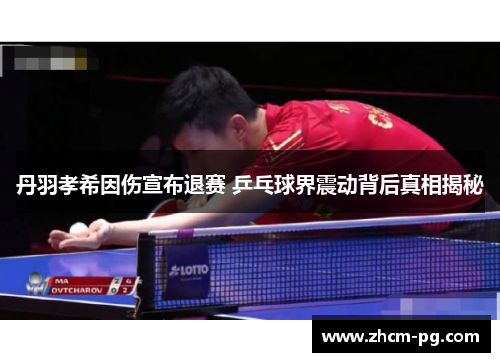 丹羽孝希因伤宣布退赛 乒乓球界震动背后真相揭秘